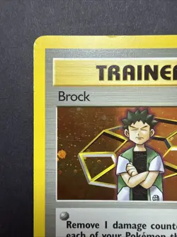 Brock HOLO 15/132 Gym Heroes Trainer VINTAGE 2000 Pokemon - Image 2