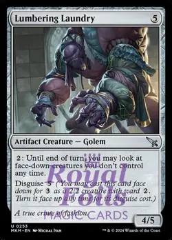 Lumbering Laundry 4x FOIL MTG Murders at Karlov Manor MKM Uncommon MINT artifact - Image 1