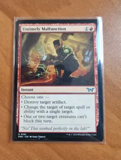 Magic MTG Untimely Malfunction DSK 0161 Regular Uncommon - NM condition - Image 1
