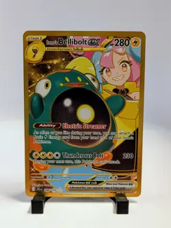 Pokemon- Iono's Bellibolt ex 188/159 Sv09: Journey Together Holo - Image 1