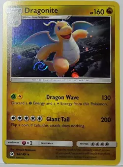 Perfect HD Fart Swirl 🌀 Dragonite 96/149 Cosmos Holo Rare Pokemon TCG 🌀 - Image 4