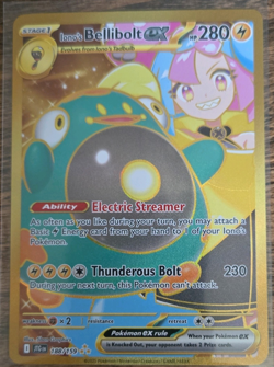 Pokemon Iono's Bellibolt ex Ultra Rare Full Art Holo 188/159 Sv09 280 HP - Image 1