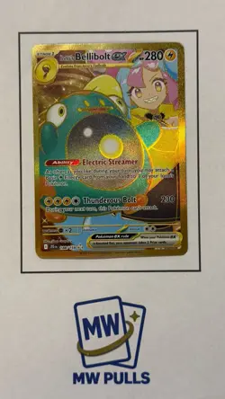 Pokemon Iono's Bellibolt EX 188/159 Sv09: Journey Together Hyper Rare Holo TCG - Image 1