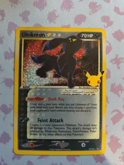 ☄Pokemon TCG Celebrations Classic Umbreon Star 17/17 Holo 25th Anniversary M/NM - Image 1