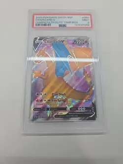 2020 Pokemon Sword & Shield Black Star Promos Charizard V #SWSH050 PSA 9 MINT - Image 2