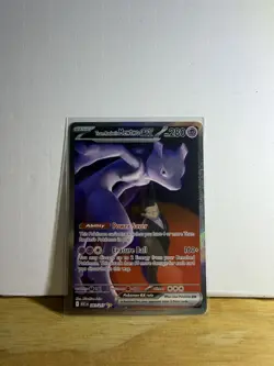 Team Rockets Mewtwo EX 281/217 SIR Ascended Heroes Full Art Holo Pokemon TCG, NM - Image 1