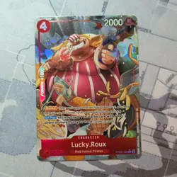 One Piece Card Game Lucky.Roux PRB02-003 Alt Art Foil Rare 2000 Power English - Image 1