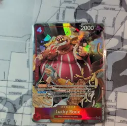 One Piece Card Game Lucky.Roux PRB02-003 Alt Art Foil Rare 2000 Power English - Image 3