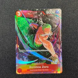 Bandai One Piece Roronoa Zoro ST01-013 ST-01 Character Foil Alt Art 5000 - Image 1