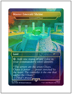 MTG: Sonic Secret Lair - Master Emerald Shrine (Command Tower) - Foil NM - Image 1