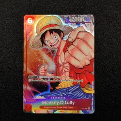 Bandai One Piece Monkey.D.Luffy P-001 Promo Foil Character 7000 Power 6 Cost - Image 1