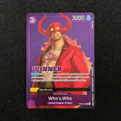 Bandai One Piece Who's.Who ST04-010 Starter Deck Winner Character 3 Cost 3000 - Image 1