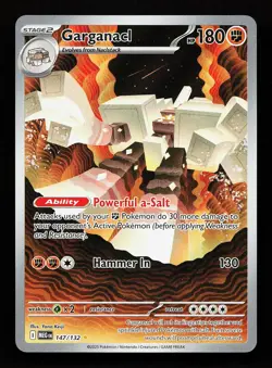 Garganacl 147/132 Illustration Rare Mega Evolution Pokemon Card - Image 1