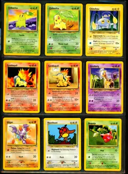 2000 Pokemon NEO GENESIS Set COMPLETE Uncommon Common NON HOLO Cards Lot NM MINT - Image 5