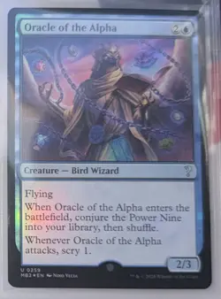 MTG English Oracle of the Alpha NM Foil Mystery Booster 2 - Ships Fast - Image 1