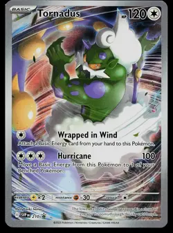 Pokemon Card - Tornadus Scarlet & Violet Promo 210 Holo Illustration Rare - Image 1