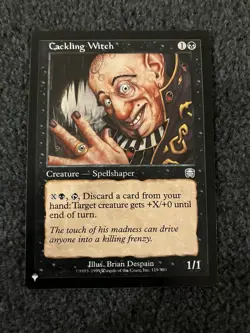 Magic The Gathering MTG - Cackling Witch - The List Reprints - Image 1