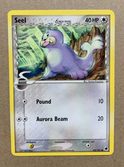 Seel 62/101 EX Dragon Frontiers - Common Pokemon Card - NM/Mint - Image 1