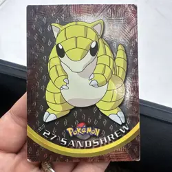 Sandshrew Topps Chrome Holo #27 Pokemon Card TV 2000 - - Image 2