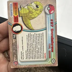 Sandshrew Topps Chrome Holo #27 Pokemon Card TV 2000 - - Image 5