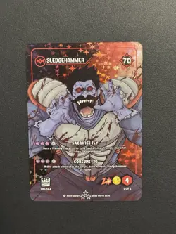 Dead World TCG Sledgehammer 201/184 SR Borderless Holo Card 1st Edition 2026 - Image 1