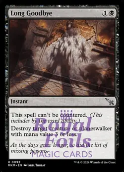 Long Goodbye 4x FOIL MTG Murders at Karlov Manor MKM Uncommon MINT black - Image 1