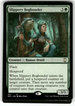 MAGIC: THE GATHERING SLIPPERY BOGBONDER 312 COMMANDER: STREETS OF NEW CAPENNA NM - Image 1