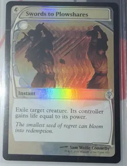 Swords to Plowshares (Foil) [Future Sight Frame] Mystery Booster 2 153 U MTG - Image 1