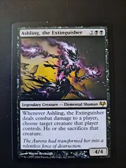 MTG Ashling, the Extinguisher Eventide Black Rare Foil 33/180 - Image 1