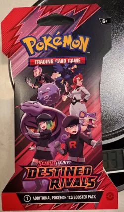 Pokemon Destined Rivals HEAVY 33g! Sleeved Booster -Possible GODU - Image 1