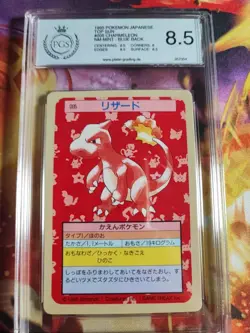 Pokemon Card Glutexo Charmeleon Topsun 1995 Blue Back Japanese PGS PSA 8.5 - Image 2