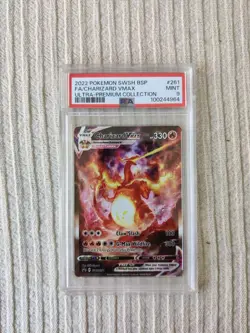Pokemon Charizard VMAX SWSH261 PSA 9 Full Art UPC Promo - Image 1