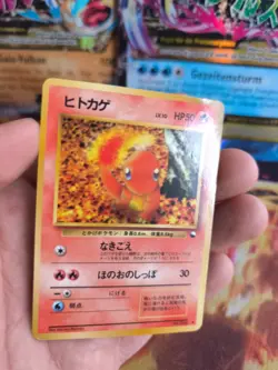 Pokemon Karte Card Vending expansion sheet glossy japan Glumanda Charmander Exc- - Image 2