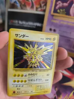 Pokemon Karte Card Zapdos Expansion Base Set 1996 Holo Wotc japanese NM- - Image 3