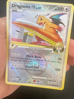 ENGLISH POKEMON DRAGONITE 56/147 HOLO PROMO LEAGUE DRACOLOSSE - NM/M - Image 2