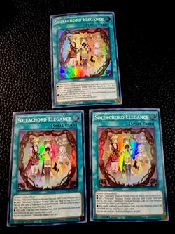 Solfachord Elegance (X3) ANGU-EN022 Yugioh 1st Ed. Super Rare - Image 1