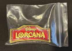 Disney Lorcana Pin Ruby - Red Logo Promo Exclusive The First Chapter, New! QTY 1 - Image 1