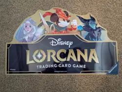 Disney Lorcana TCG First Chapter Promotional Metal Retail Sign - New & Sealed - Image 3
