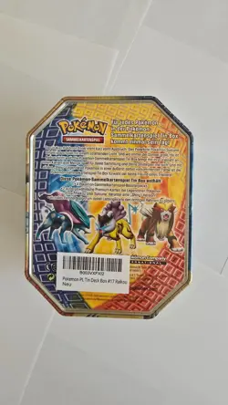 Pokemon Tin 2010 Raikou Shiny Deutsch OVP sealed HGSS 4 Booster + 2 Promos - Image 3