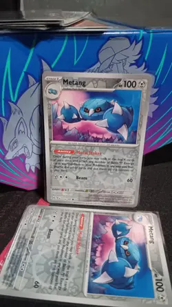 Metang 114/162 SV05: Temporal Forces Reverse Holo Pokemon Tcg - Image 1