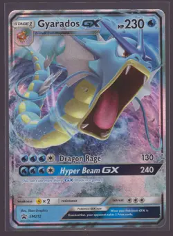 Pokemon TCG - Gyarados GX - Black Star Promo SM212 Sun & Moon - Image 1