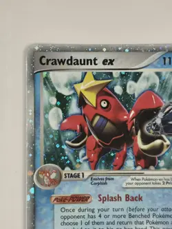 Crawdaunt ex 99/110 Ultra Rare Holon Phantoms Pokemon Card LP - Image 3
