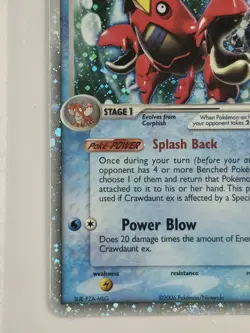 Crawdaunt ex 99/110 Ultra Rare Holon Phantoms Pokemon Card LP - Image 5