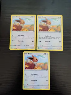Eevee 125/203 Pokemon TCG: Evolving Skies Rayquaza Cameo Card MINT SHIPS TODAY! - Image 1