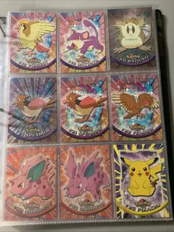 Topps Pokemon TV Animation Series 1 Near Complete Set w/ Holos & Vintage Binder - Image 4