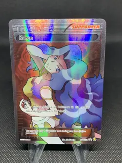 Pokemon TCG Karen XY177a X & Y Supporter Ultra Rare Full Art Holo Promo - NM - Image 1