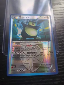 Pokemon TCG Snorlax Team Plasma Reverse Holo Rare Card 101/135 Plasma Storm - Image 1