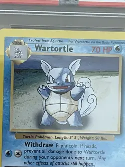 Pokemon Base Set Evolution Box Error Wartortle 42/102 PSA 8 - Image 3