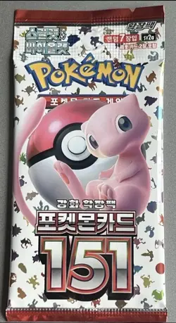 Pokemon 151 Factory Sealed Korean Booster Pack - Image 1