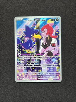 Team Rocket's Murkrow 200/182 - Illustration Rare - Destined Rivals - Pokemon - Image 1